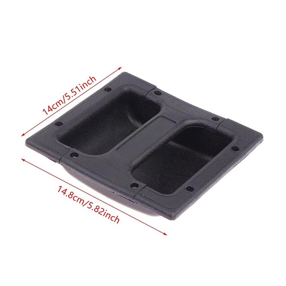 4 Stück Schwarzer versenkter Lautsprechergriff 148x140mm Gitarrenverstärkergriff für tragbare Lautsprecherbox