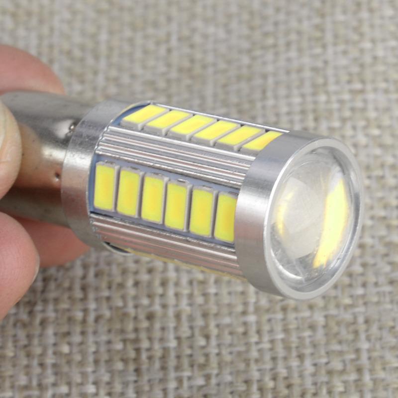 2Pcs Car Motorcycle White 1156 Bau15s 150°Py21w Led 5630-33Smd Reverse Brake Turn Signal Light Lamp Bulb 12V 4W 0.22A