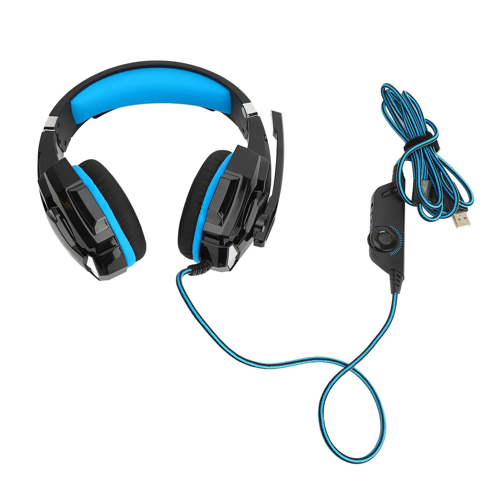 

Проводная игровая гарнитура с шумоподавлением, накладные наушники с микрофоном, мягкие амбушюры, совместимые с