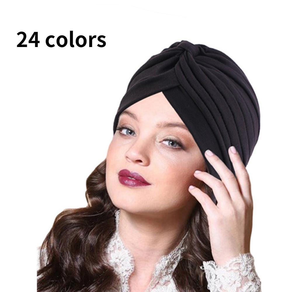 thumbnail image 2 of Buy XINNI Women Muslim Turban Lady Adjustable Hijab Islamic Stretch Elastic Head Cover, Black, Medium At 2 of 11