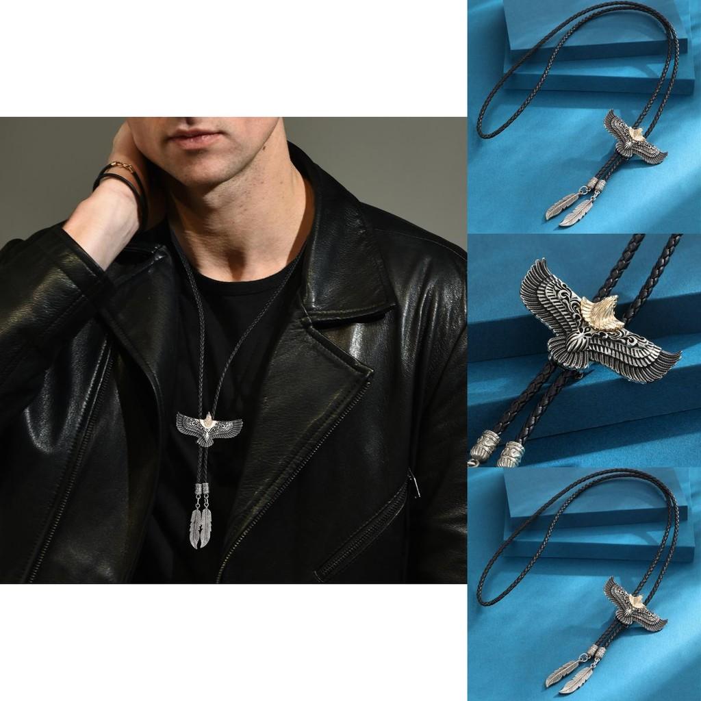 Vintage Retro Eagle Bolo Tie Western Style Cowboy Neckwear For Men And Women