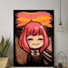 SPY X FAMILY Anya Forger Poster and Print Mural Japanese Anime Wall Art Kawaii Character Home Decor Canvas Painting Wall Decor