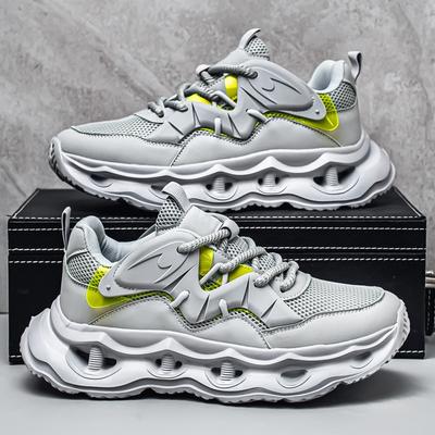 Men's New Thick-soled Shock-absorbing Sports Shoes, Lightweight Mesh Breathable Casual Shoes, Fashionable Versatile Outdoor Dad Shoes