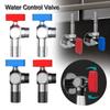 High Quality Red Blue Water Control Valve Brass Cold and Hot Distinction Corner Valve Water Stop Valve Bathroom