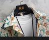 Men's Plus Size Retro Floral Long Sleeve Lightweight Jacket