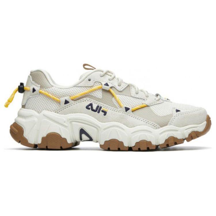 Fila Fluid Trendy Sports Breathable Low-Top Lifestyle Shoes Women Sneaker Gray White Yellow F12W034129FTS