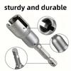 1Pc Electric Tool Groove Electric Screwdriver Butterfly Bolt Sleeve Wrench 6.35mm Hexagonal Sleeve Transfer Nut