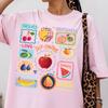 Fruit Of The Spirit Summer Fruit Stamp, Christian Fruit Stamp Shirt, Bible Verse Tee, Christian Affirmation Bible, Farmer's Jesus Faith Tee