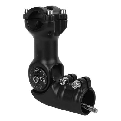 Black High Quality 6061 T6 Aluminium Alloy Adjustable Angle Mountain Bike Stem Modified Bicycle Extender