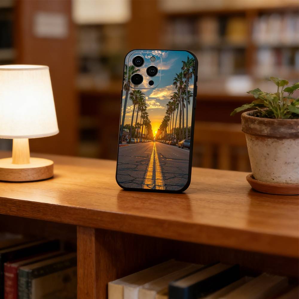 

Travel Los Angeles California Phone Case For iPhone 17, 16,15,14,13,12,11 Plus,Pro Max, Others Soft Black Cover iPhone17