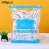 200pcs Kitchen Accessory Disposable Plastic Bag Food Lids Ziploc Bags Kitchen Storage Organization Bags to Pack Products Fruit