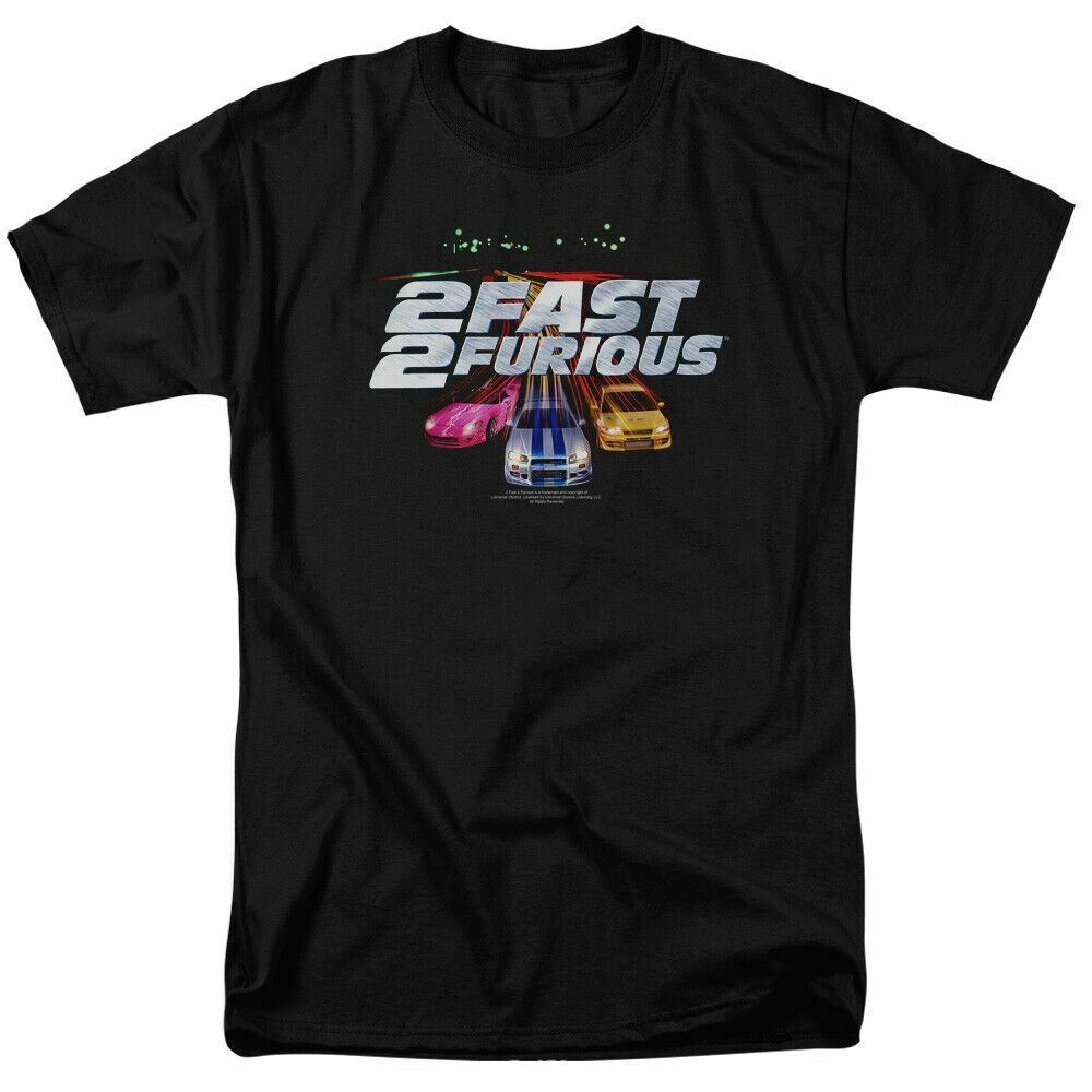 

26 Fast and Furious Logo T Shirt Mens Licensed Car Movie Tee Toretto Black Unisex T-Shirt XXXXL