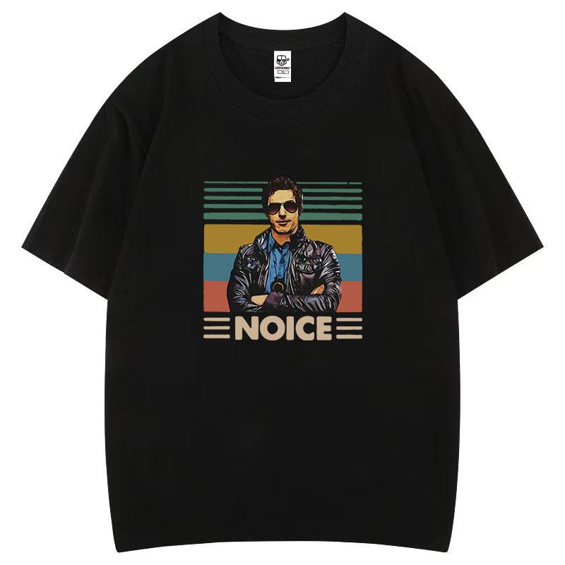 Jake Peralta Brooklyn 99 Noice T Shirt Novelty Breathable Camisetas Summer Short Sleeve Oneck for Men Clothing