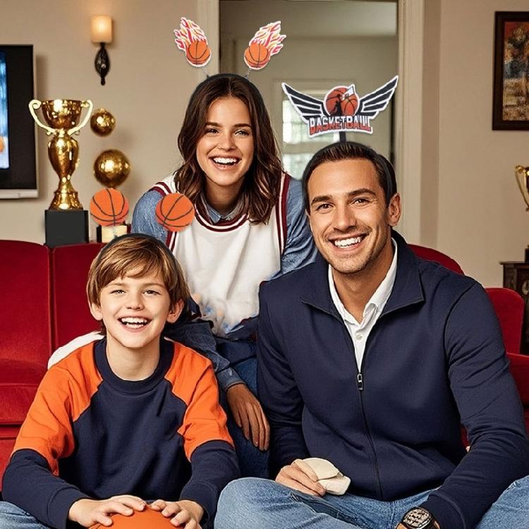 Basketball Championship Hairhoop Sporty Hairband with Nonwoven Fabric Design For Sports and Basketball Enthusiasts