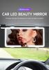 Universal Thin Vanity Mirror Car Interior LED HD Makeup Mirror with Rechargeable Fill Light for Women Girls Sun Visor Plate