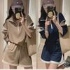 2023 Women's Summer Salt Style Loose Casual Two-Piece Set - Short Sleeve Top & Shorts
