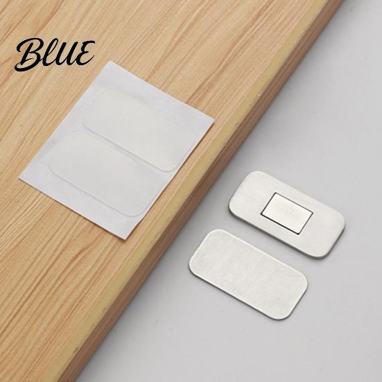 Adhesive Magnetic Latch Cabinet Magnet Steel Catch Door 2/4/6/8Pcs Stainless Ultra Thin Closet Catch for Kitchen Bathroom Cupboard Drawer