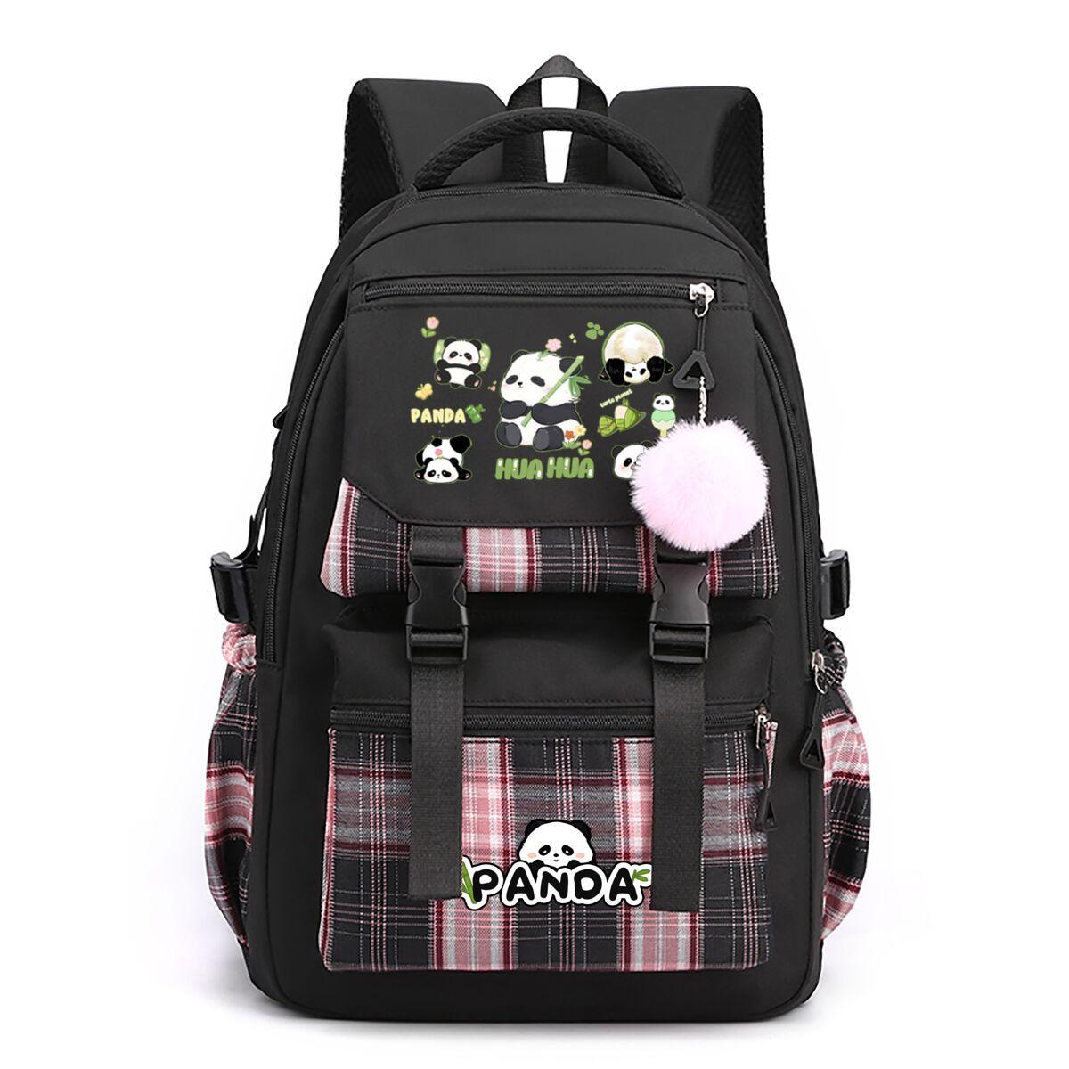 

Panda Huahua schoolbag cute high-value junior high school students grades 3-6 cross-border large-capacity burden reduction backpack No specification
