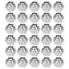 30pcs Hair Braiding Beads Alloy Silver Beard Jewelry Decoration Dreadlocks DIY Bracelet Necklace Accessories