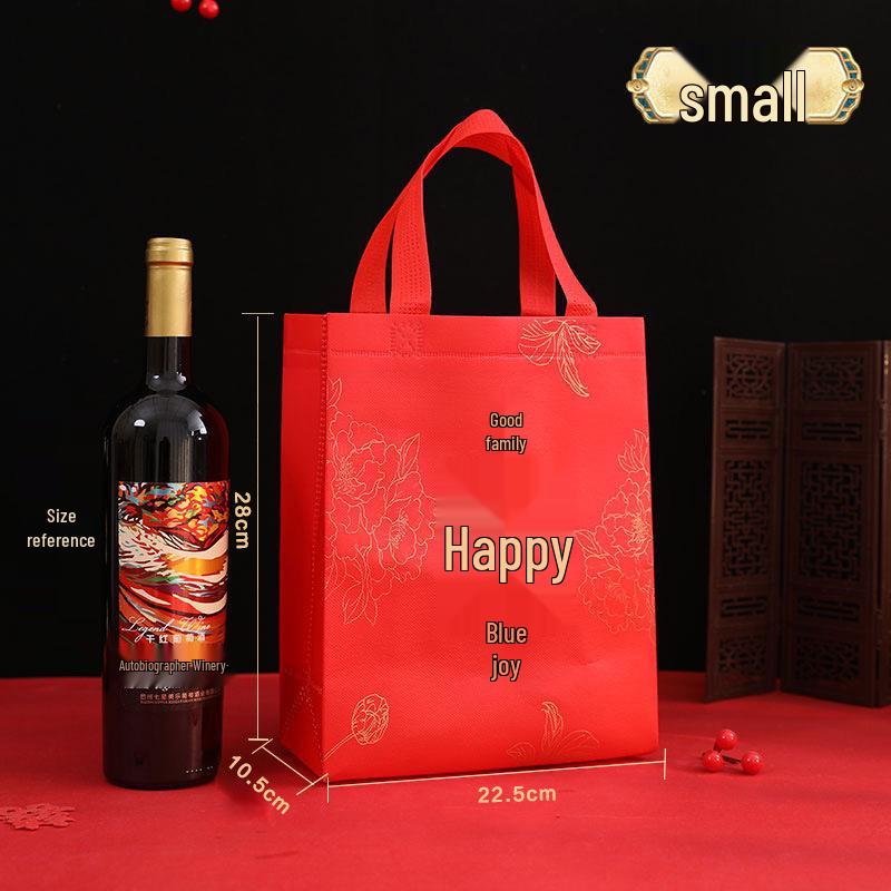 

Large Red Double Happiness Wedding Favor Gift Bag Box