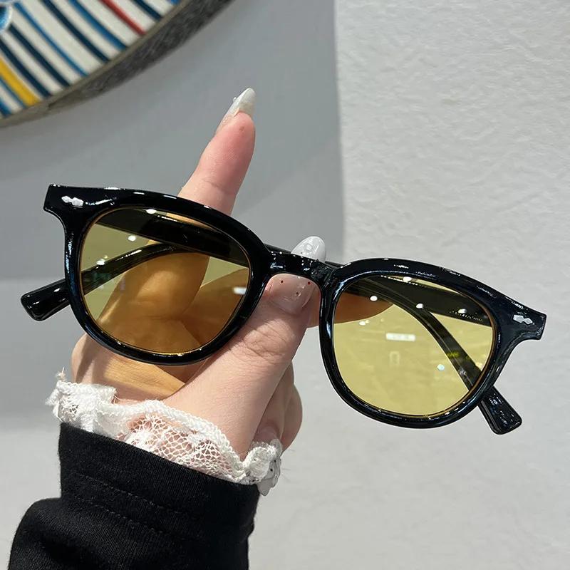 

New Women s Round Sunglasses Stylish Brand Small Frame Men s Sun Glasses Ladies Retro Oval Eyewear Shade UV400 Eyeglasses Quality 1PC