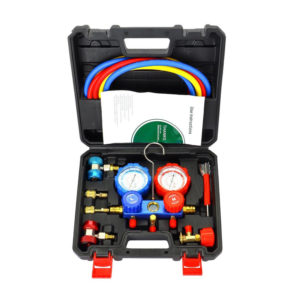 VAKS Dual Gauge Refrigerant Manifold Set for R410 & R134 Air Conditioners