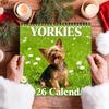 Dog Calendar 2026 Animal Art 12 Monthly Planning Planner 2026 Wall Calendar 12 Month for Bedroom Living Room Kitchen Classroom