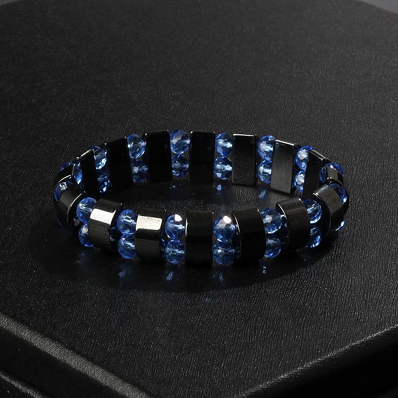 Fashion Wave Hematite Magnetic Bracelet Men Original Beaded Hematite Energy Bracelets for Women Positive Energy Jewelry Pulsera