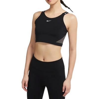 Logo-Print Einfarbig Leichtes Yoga Fitness Tanktop Damen Tops Schwarz DD6451-010