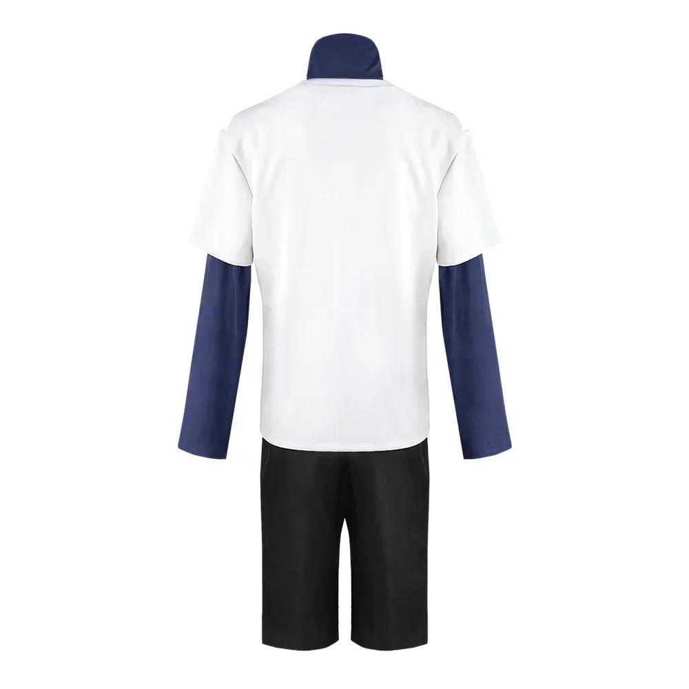 Hunter X Hunter Killua Zoldyck Cosplay Costume Number 99 Badge Halloween Christmas Party Cosplay Suit Shirt Short White Wig