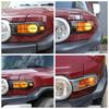 Для Toyota FJ Cruiser 07-21 ABS Матовий Чорний/Глянцевий Сріблястий Накладка на Передній Протитуманний Ліхтар Накладка на Задній Ліхтар Аксесуари для Модифікації Автомобіля