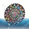 2pcs Car Cup Holder Vintage Mandala Flower Silent Anti-Slip Silicone Insert Coaster Mat Universal Interior Accessories