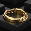 18mm Width ID Hip Bracelet Men Stainless Steel 316L Fashion Jewelry