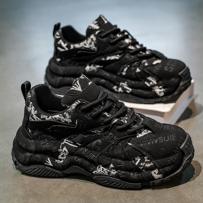 

European Station thick-soled heightened fried street dad shoes men s 2025 autumn and winter new versatile straps casual sports shoes 45