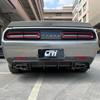 Dodge Challenger Carbon Fiber Rear Lip Spoiler: Four-Outlet Design for Small Body Kit Modification