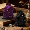 Tarots Card Holder Pouches Tarots Card Storage Special Bag Mysterious Black Magical Themed Card Holder Gift Bag