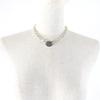 Very Good TIFFANY&Co. choker Oval tag Necklace Silver SV925 Women Used