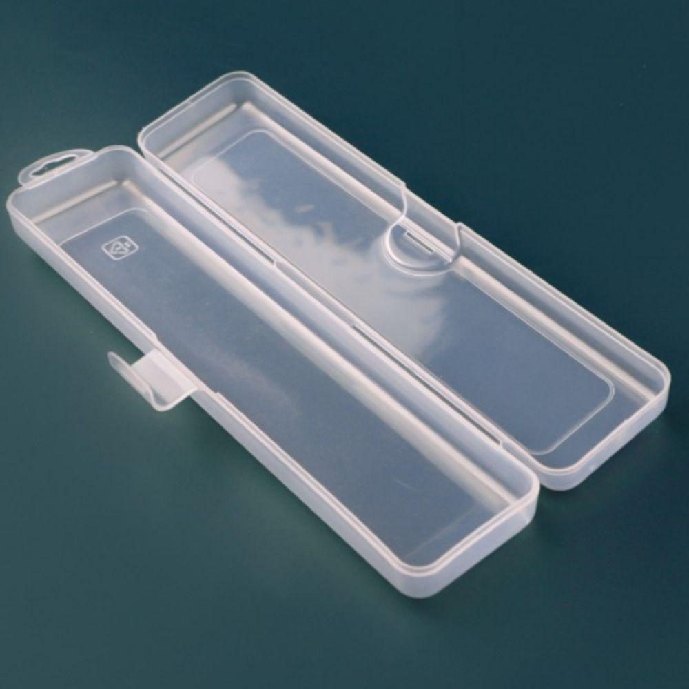 with Snap Makeup Brush Box Transparent Storage Box Multifunctional Stationery Organizer
