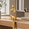 Low-Maintenance Modern Art Human Figurine Sturdy Sculpture Compact