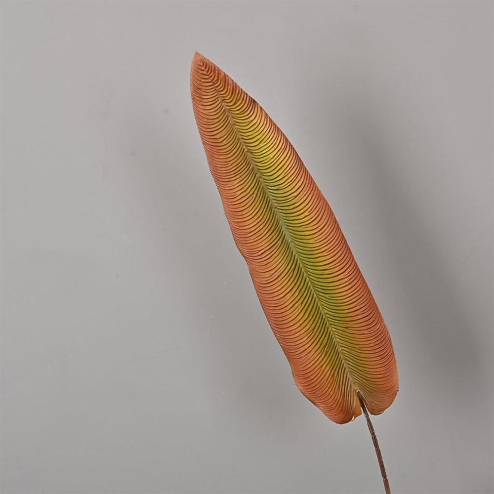 Green Plants Crane King Fern Leaf Lifelike Artificial Arrowroot Leaf  Floral Arrangement