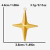6pcs High Quality Stainless Steel Charm Star Pendants For Jewelry Making Supplies Pentagram Accessories DIY Keychian Charms Bulk