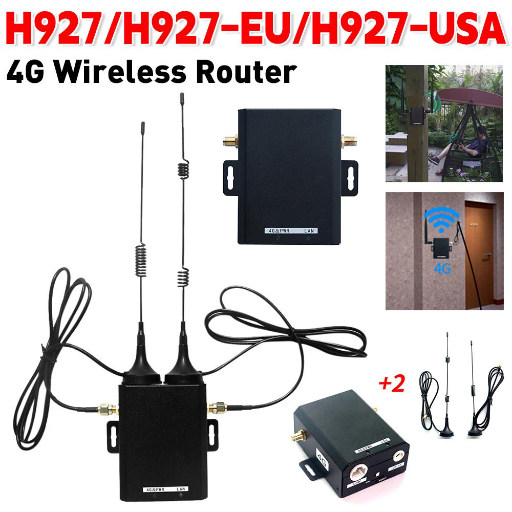 H927 4G LTE Router Industrial Grade Wireless Router 150Mbps with External Antenna Support 16 WiFi Users for Outdoor
