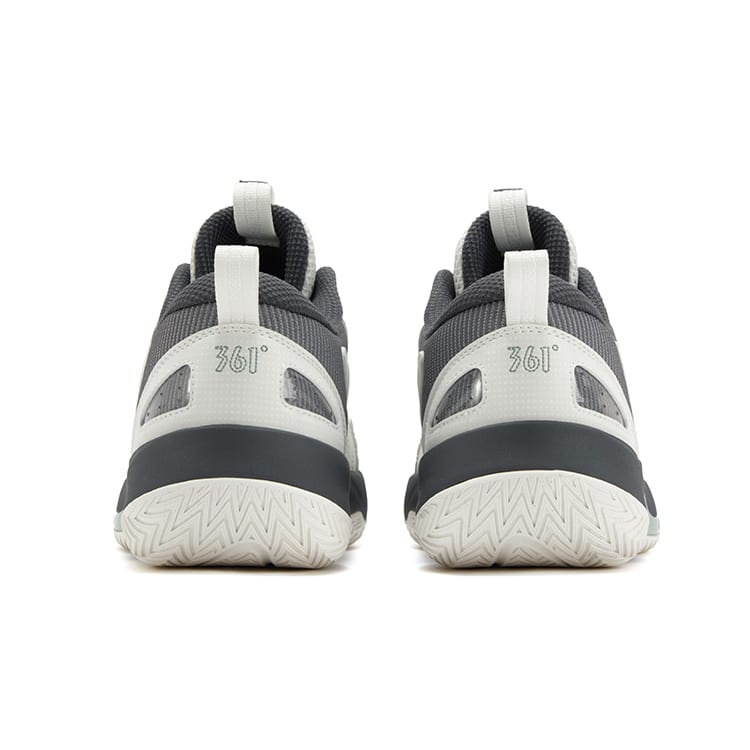 361 BIG3 Team 3.0 Dämpfung, Abriebfest Niedrige Basketballschuhe Herren Weiß Rauchgrau 672531106-4
