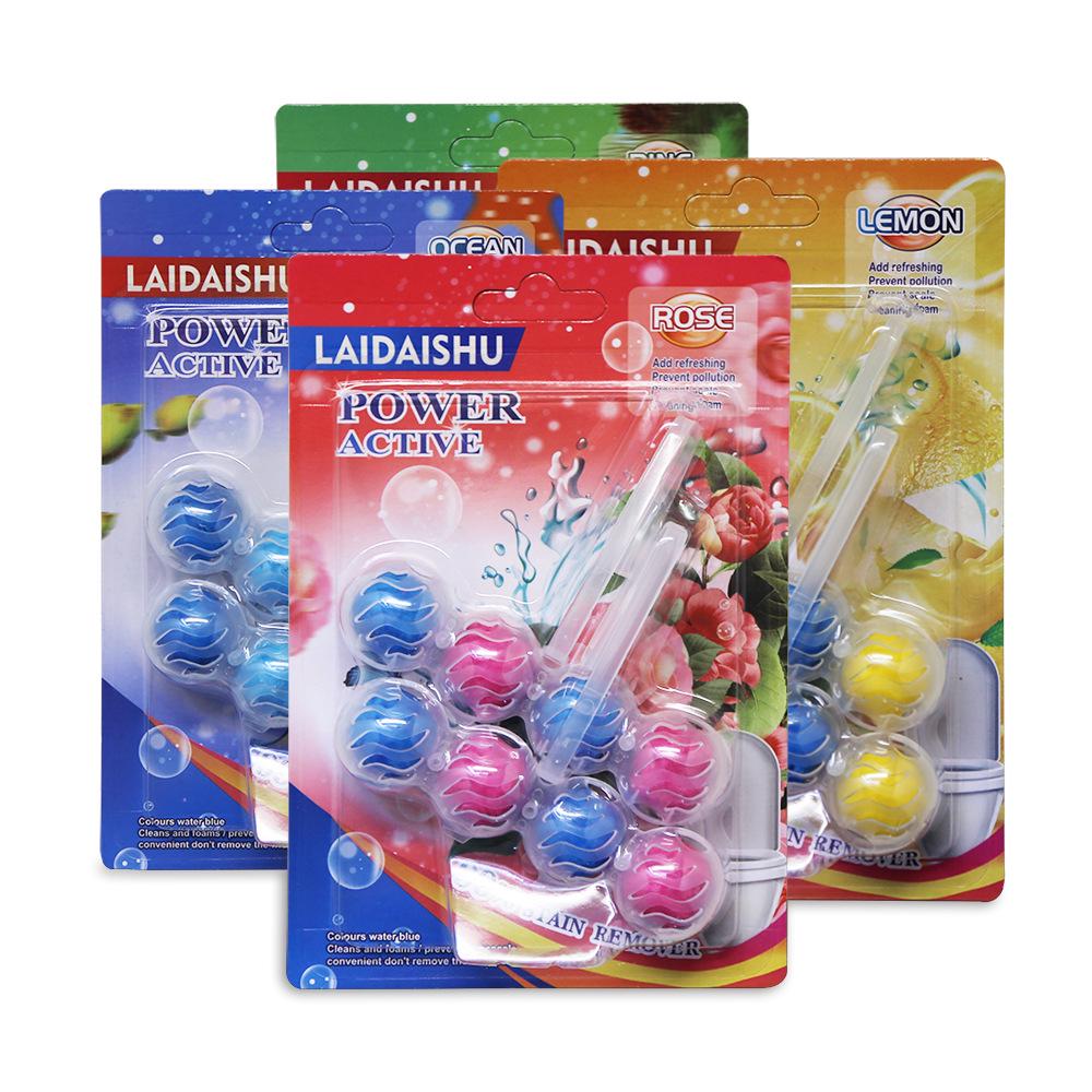 8 ks Modrých bublinkových závěsek na čištění a deodorizaci toaletní mísy