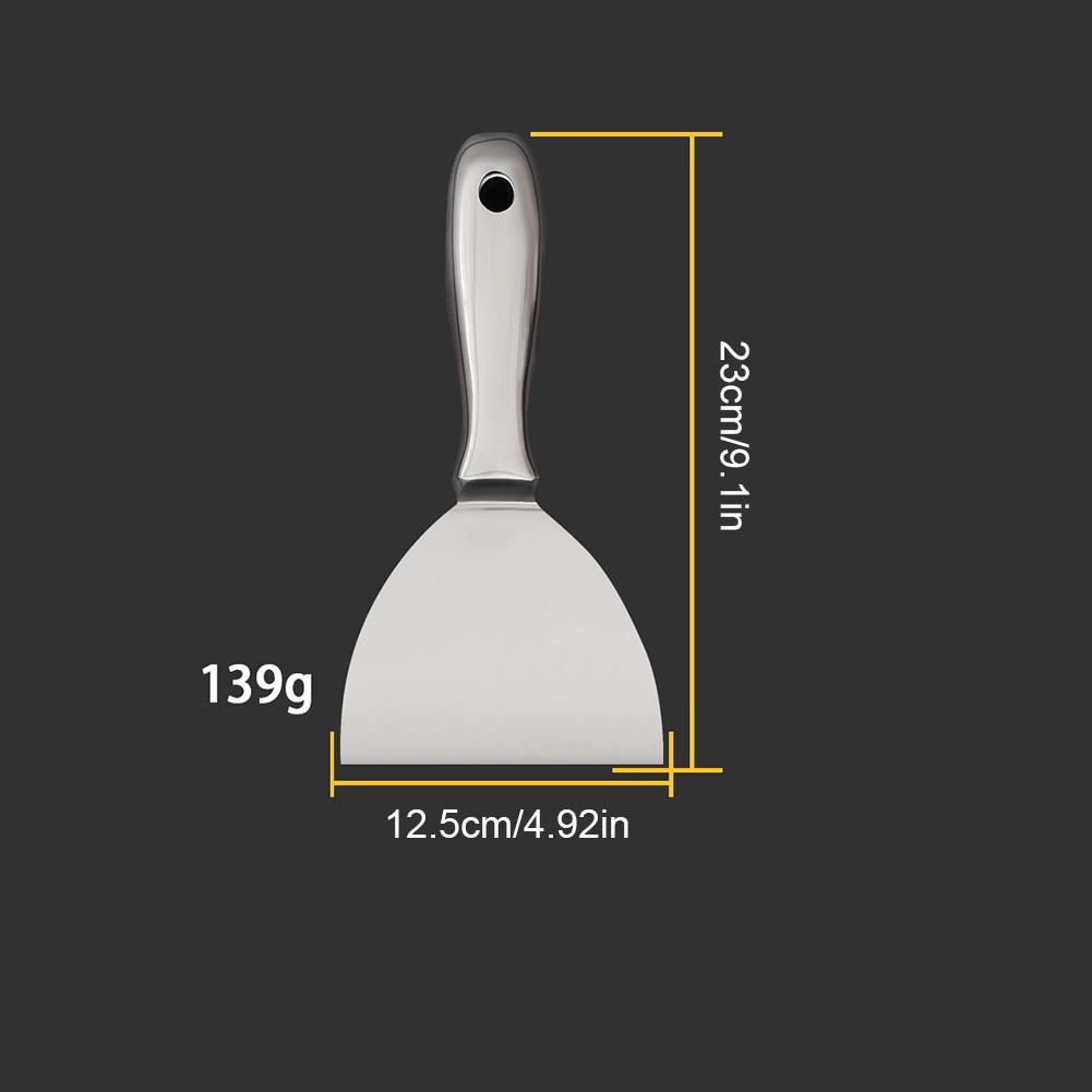 One-Piece Stainless Steel Putty Knife Scraper Spatula Putty Painter Paint Tool Plaster Shovel Clean Spatula Construction Tool