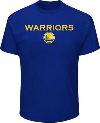 Maglietta a maniche corte blu da uomo Golden State Warriors con scritta Put Back