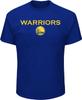 Golden State Warriors Mens Blue Put Back Short Sleeve Shirt