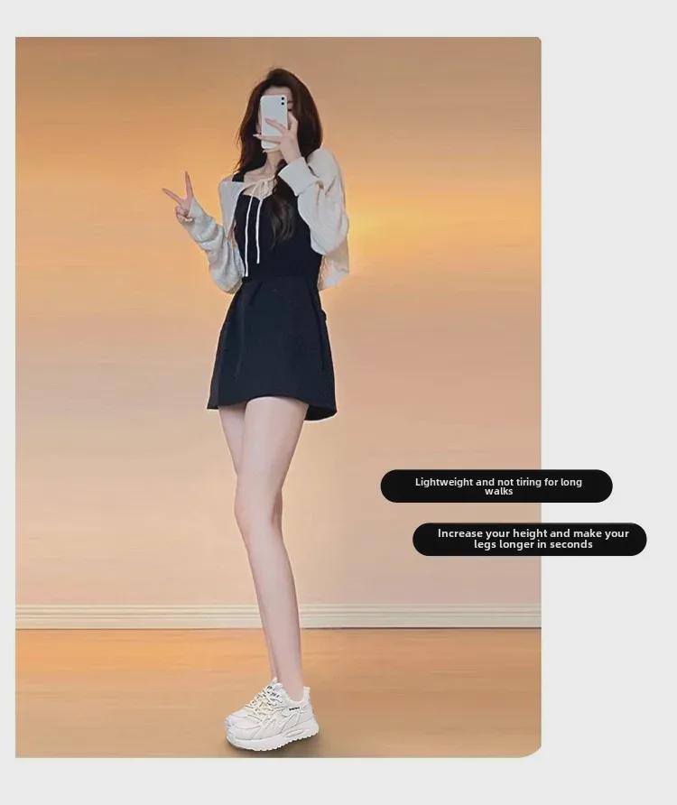 Women's 2024 Breathable Mesh Platform Sneakers - Trendy Casual All-Match Sports Shoes