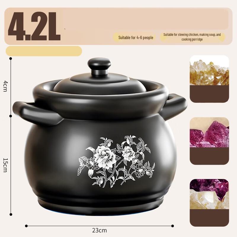 Durable Clay Casserole Pot for Gas Stoves