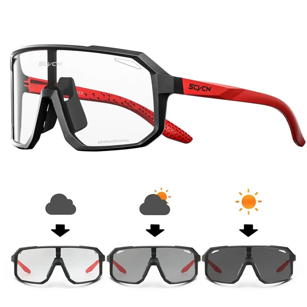 SCVCN Photochromic Glasses Cycling Sunglasses for Women Sports Running MTB Biking Eyewear Men Road Mountain Bike Bicycle Goggles 7